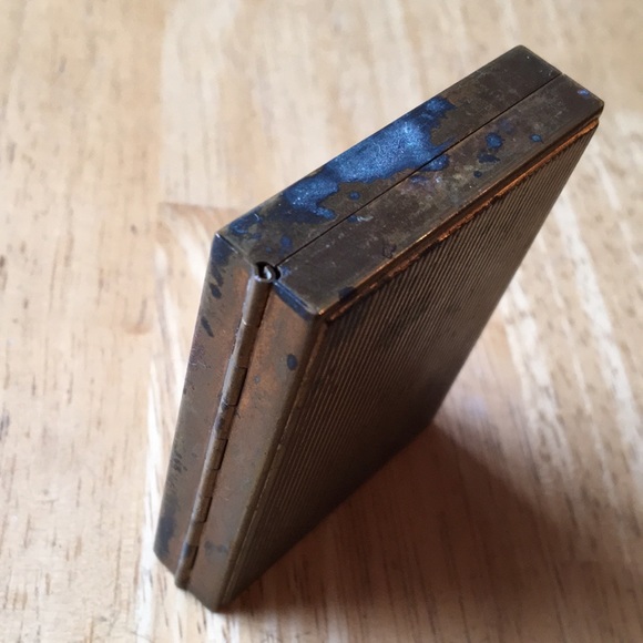 Vintage Gillette double edge razor J4 short handle travel kit mirror brass case - Picture 7 of 16